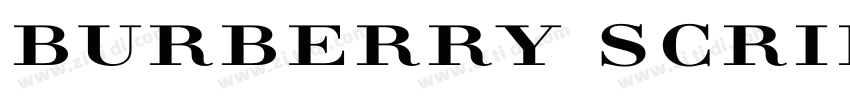burberry script字体转换 burberry script字体转换